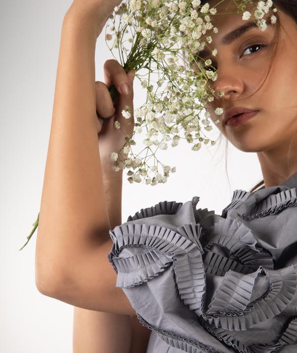 Studio Moda The Ruche Balloon Sleeved Shirt