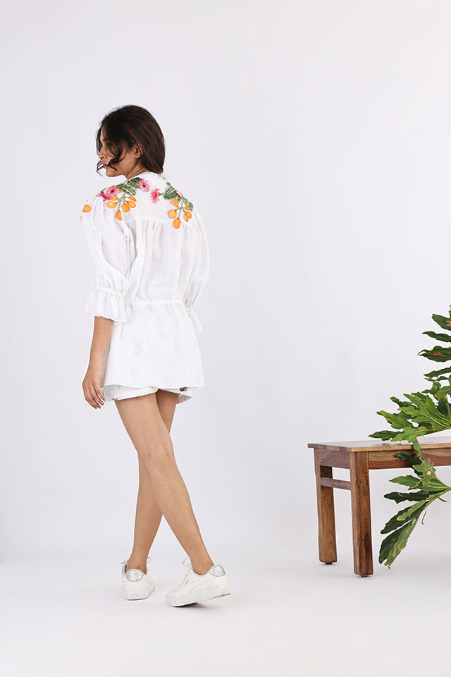 Studio Moda The Thimble Embroidered Collared Shirt