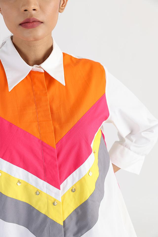 Studio Moda V-Block Dress