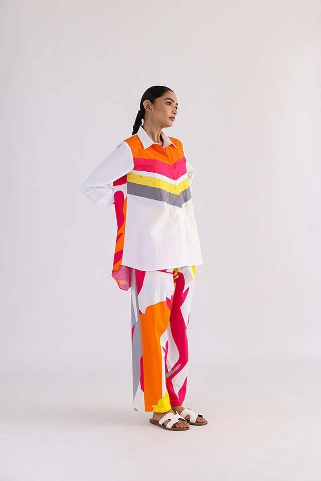 studio moda V-Block Shirt