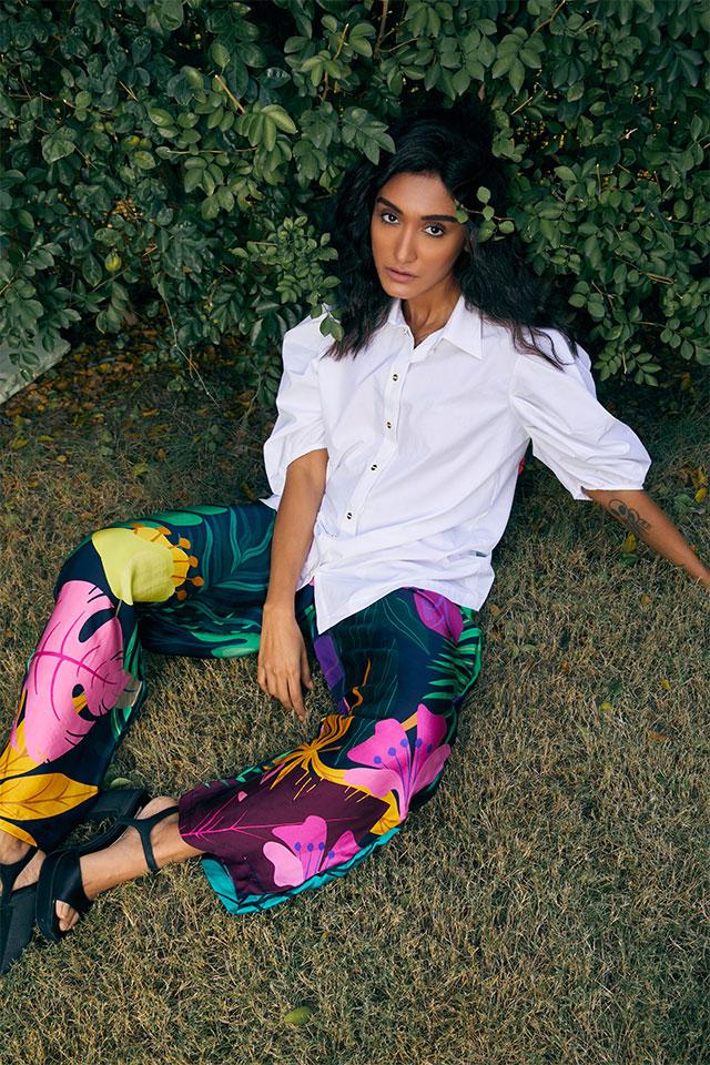 Studio Moda The Tropical Night Straight Bemberg Pants