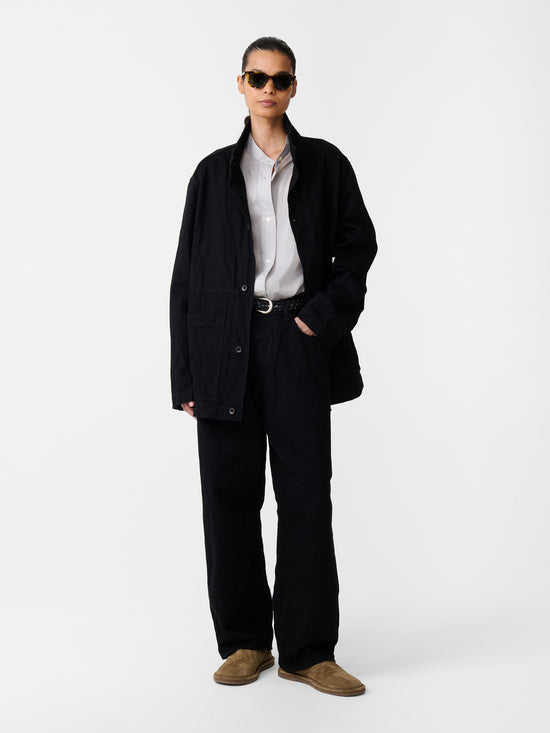 Studio Nicholson District Crinkle Denim Jacket