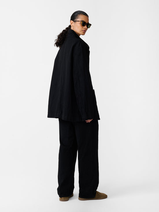 studio nicholson District Crinkle Denim Jacket