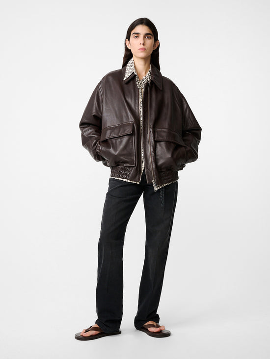 Studio Nicholson Piston Leather Jacket