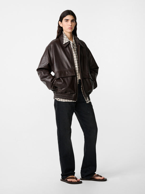 Studio Nicholson Piston Leather Jacket