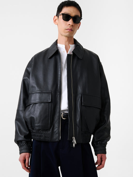 Studio Nicholson Piston Leather Jacket