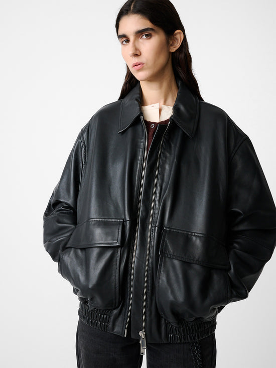 studio nicholson Piston Leather Jacket