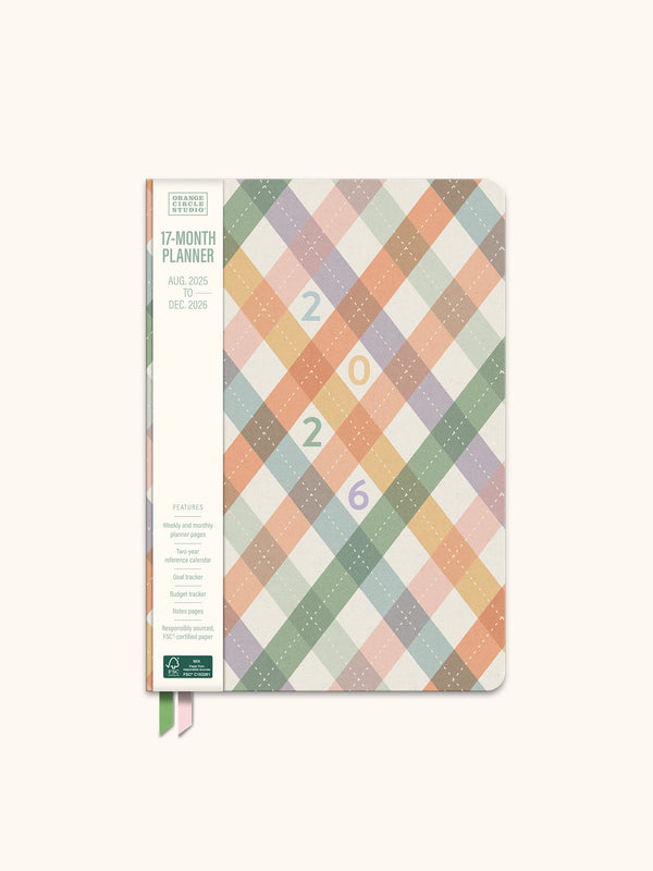 Studio Oh 2026 As If Argyle Clara Clothbound Planner