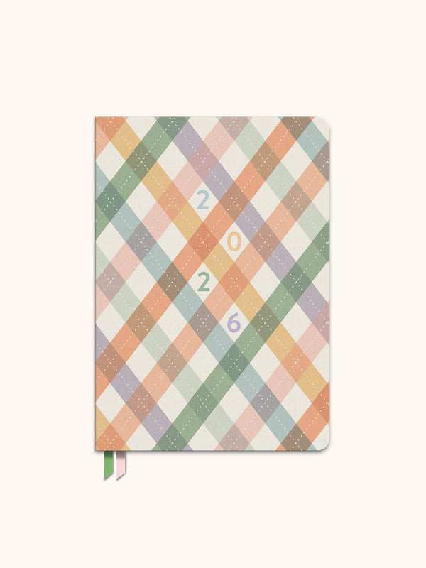 studio oh 2026 As If Argyle Clara Clothbound Planner