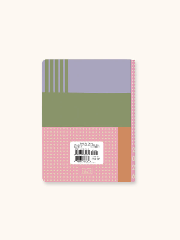 Studio Oh 2026 Color Block Good Day Monthly Planner