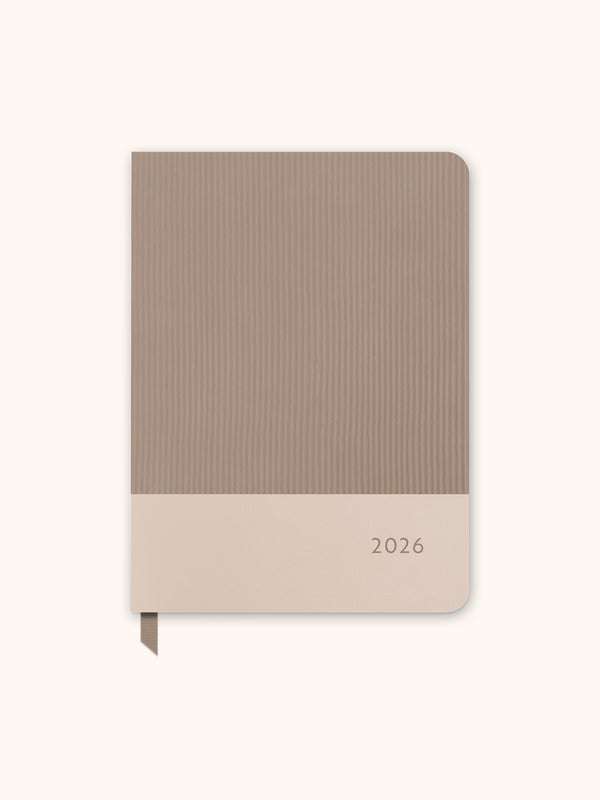 studio oh 2026 Desert Taupe Large Dual-Textured Planner