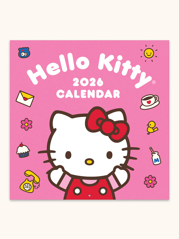 studio oh 2026 Hello Kitty Playful Pink 12" x 12" Wall Calendar