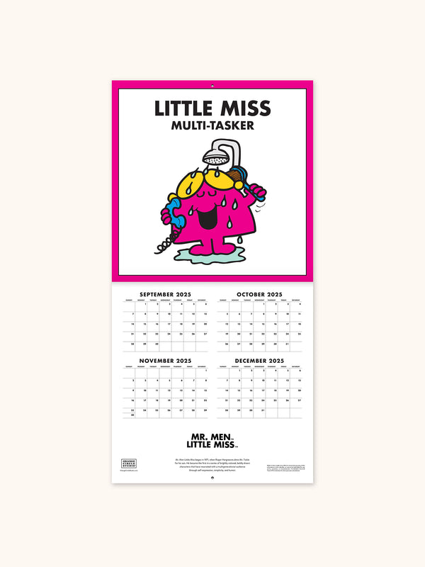 Studio Oh 2026 Mr. Men Little Miss 12" X 12" Wall Calendar