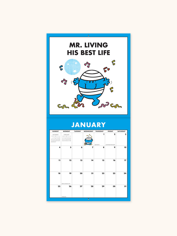 Studio Oh 2026 Mr. Men Little Miss 12" X 12" Wall Calendar