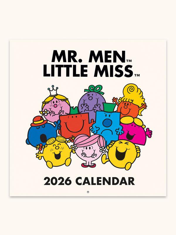 studio oh 2026 Mr. Men Little Miss 12" x 12" Wall Calendar