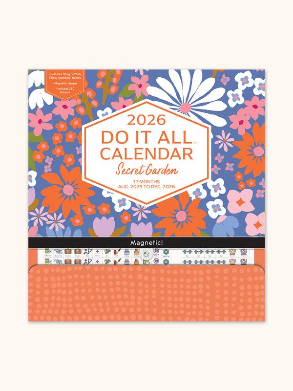 studio oh 2026 Secret Garden Do It All Wall Calendar