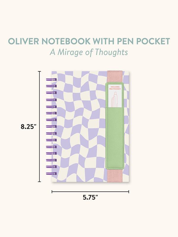 Studio Oh A Mirage Of Thoughts Oliver Notebook With Pen Pocket