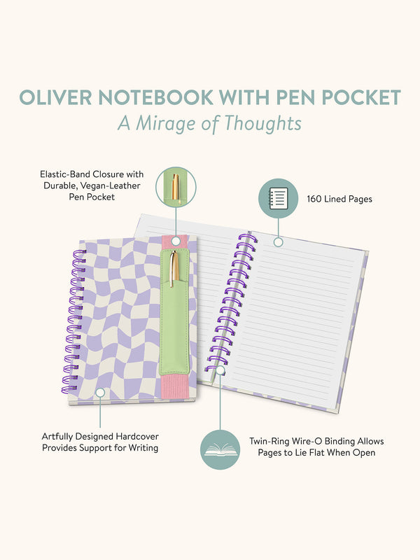 Studio Oh A Mirage Of Thoughts Oliver Notebook With Pen Pocket