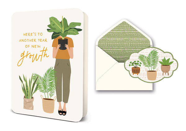 studio oh Another Year of New Growth Deluxe Greeting Card