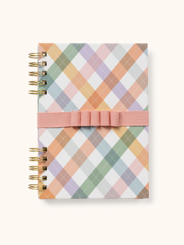 Studio Oh As If Argyle Harper Split-Spiral Notebook & Pen Set