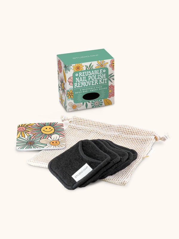 Studio Oh Beamin' Blooms Reusable Nail Polish Remover Kit