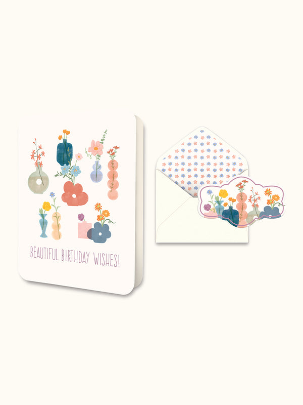 studio oh Beautiful Birthday Wishes Deluxe Greeting Card
