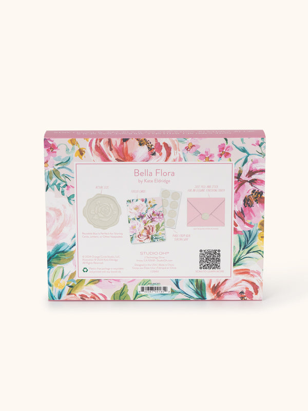 Studio Oh Bella Flora Studio Note Cards With Matching Wax Seals