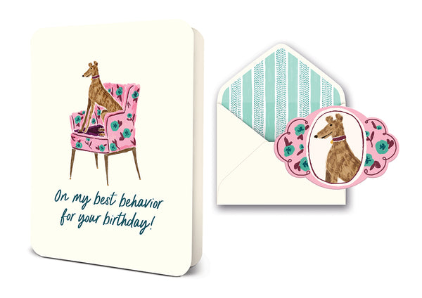 studio oh Best Behavior Birthday Deluxe Greeting Card