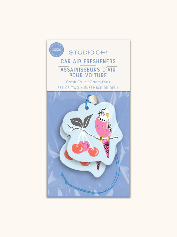 studio oh Birds in the Cherry Tree Car Air Freshener