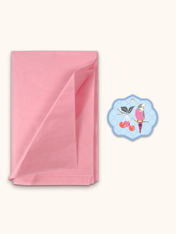 Studio Oh Birds In The Cherry Tree Large Horizontal Die-Cut Gift Bag With Tissue