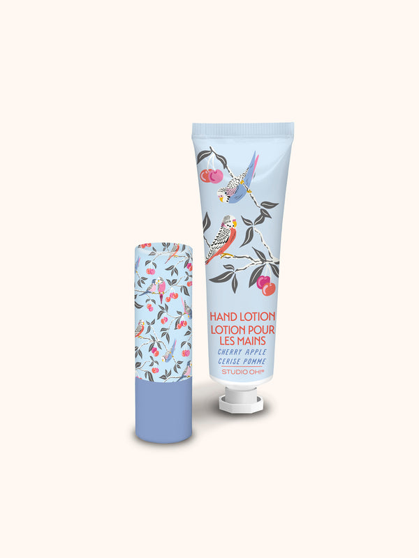 Studio Oh Birds In The Cherry Tree Lip Balm & Hand Lotion Set