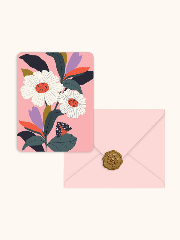 Studio Oh Blooming Reflections Note Card Set With Wax Seal