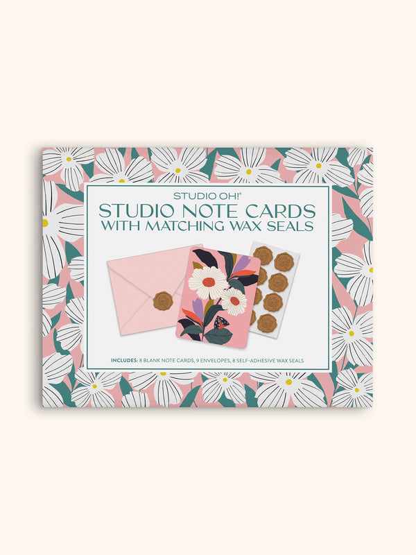 Studio Oh Blooming Reflections Note Card Set With Wax Seal