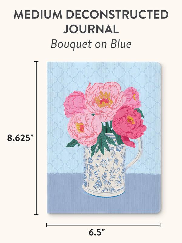 Studio Oh Bouquet On Blue Medium Deconstructed Journal