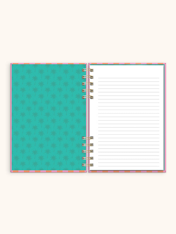 Studio Oh Cabana Stripes Harper Split-Spiral Notebook & Pen Set