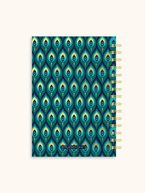 Studio Oh Cascading Plumes Oliver Notebook With Pen Pocket