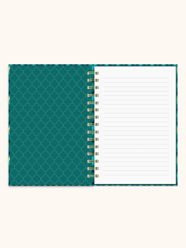 Studio Oh Cascading Plumes Oliver Notebook With Pen Pocket