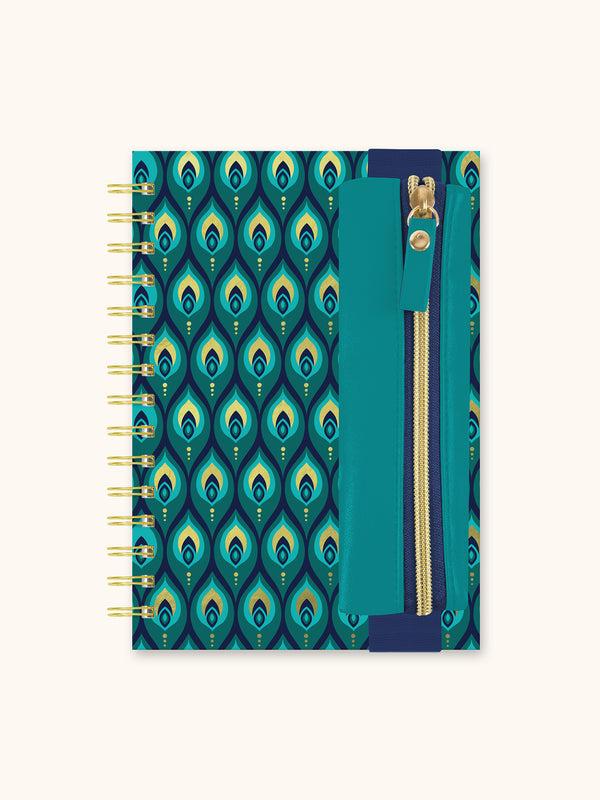 studio oh Cascading Plumes Oliver Notebook with Pen Pocket