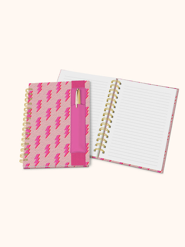 Studio Oh Charged Up Oliver Notebook With Pen Pocket