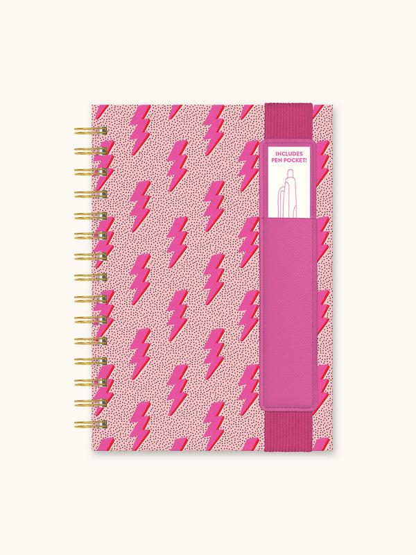 studio oh Charged Up Oliver Notebook with Pen Pocket
