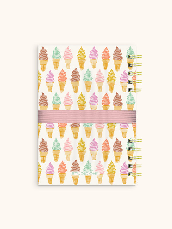 Studio Oh Cool & Creamy Harper Split-Spiral Notebook & Pen Set