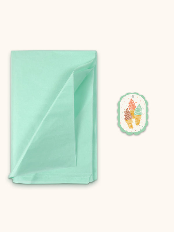 Studio Oh Cool & Creamy Large Vertical Die-Cut Gift Bag With Tissue