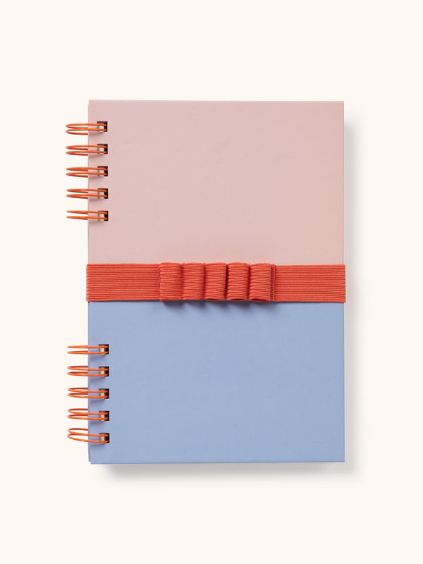 Studio Oh Coral & Salt Water Harper Split-Spiral Notebook & Pen Set