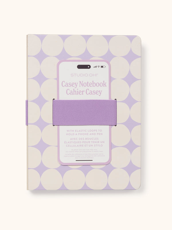 studio oh Darling Dots Casey Notebook with Phone Loop