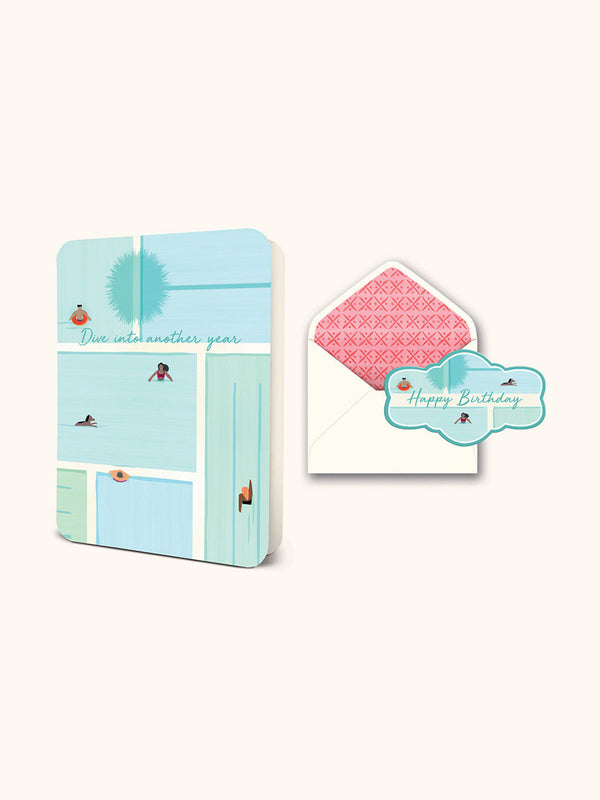 studio oh Dive into Another Year Deluxe Greeting Card