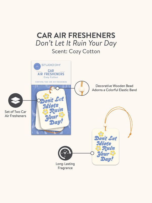 Studio Oh Don't Let It Ruin Your Day Car Air Freshener