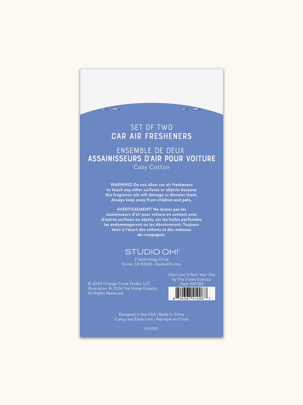 Studio Oh Don't Let It Ruin Your Day Car Air Freshener