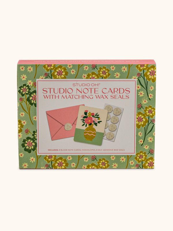 studio oh Dreaming of Flowers Note Card Set with Wax Seals