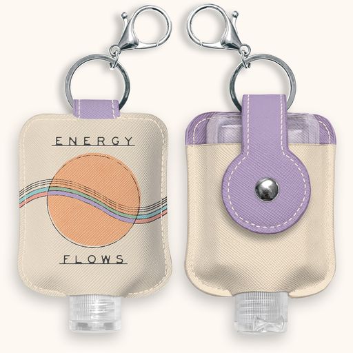 studio oh Energy Flows Hand-Sanitizer Holder with Travel Bottle