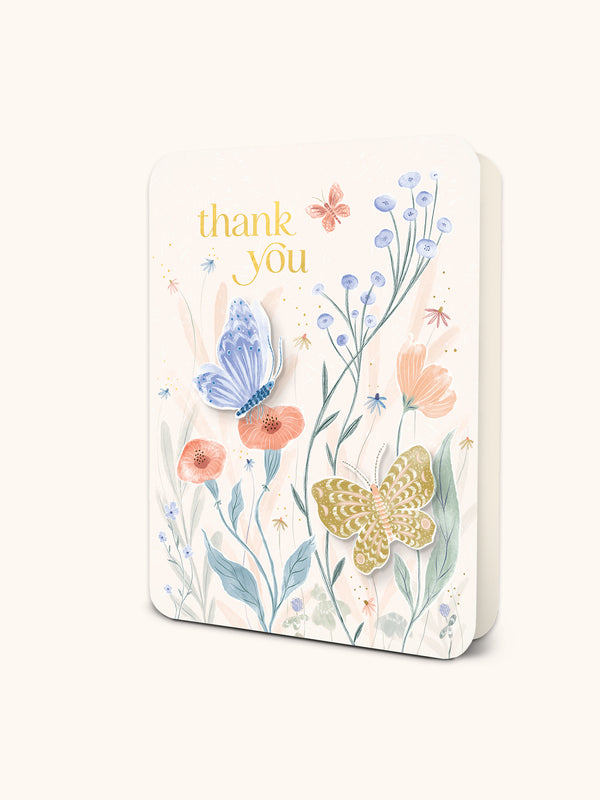 studio oh Fluttering Blooms of Gratitude Deluxe Greeting Cards